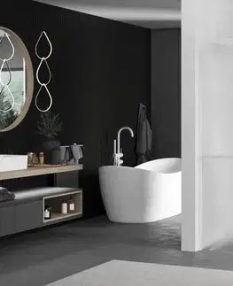 Sprchové dvere MEXEN/S - Kioto+ Sprchová zástena WALK-IN s poličkou a držiakom uterákov 100 x 200, vzor, biela 800-100-121-20-30