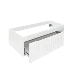 Kúpeľňový nábytok Kúpeľňová skrinka s umývadlom SAT Evolution 98x30x44, 8 cm biela mat SATEVO100WMU2 SATEVO100WMU2