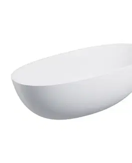 Vane OMNIRES - SHELL M+ voľne stojaca vaňa, 175 x 78 cm, biela mat SHELL175WWBM