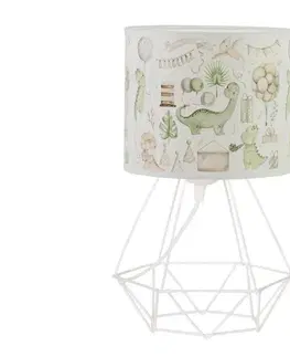 Lampy  Detská stolná lampa KIDS ROOM 1xE27/60W/230V pr. 18 cm dinosaurus H0977