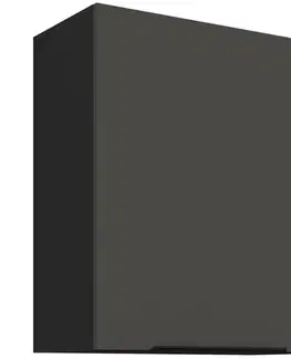 Kuchynské skrinky visiace Kuchynská skrinka Aria-Gr/Bl Anti Fingerprint 60g-72 1f