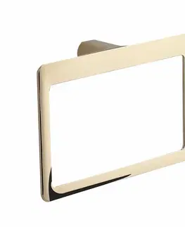 Kúpeľňový nábytok GEDY PI7087 Pirenei držiak uterákov 23 x 15 cm, zlatá