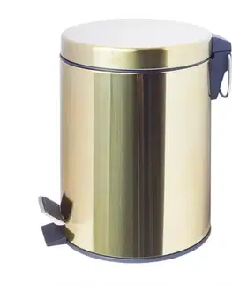Kovové koše Kôš 3l oceľ zlatá