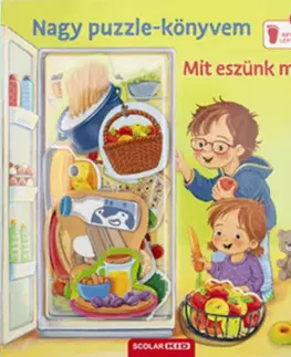 Leporelá, krabičky, puzzle knihy Nagy puzzle-könyvem: Mit eszünk ma? - Mila Rulff