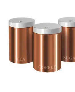 Dózy na potraviny BERLINGER HAUS - Dóza na potraviny sada 3 Ks Rose Gold