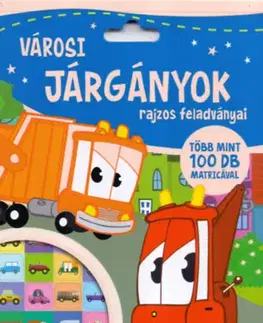 Leporelá, krabičky, puzzle knihy Városi járgányok rajzos feladványai - Kolektív autorov