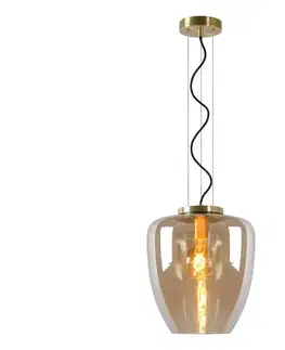 Svietidlá Lucide 30473/28/62 - Luster na lanku FLORIEN 1xE27/60W/230V zlatá 30473/28/62