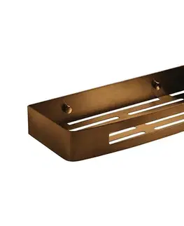 Svietidlá Gedy - Nástenná polica do sprchy SMART 30x12,8 cm bronzová 241782