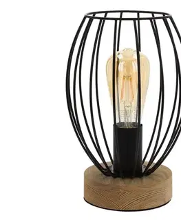 Lampy  DO84449174 - Stolná lampa GUNNAR 1xE27/25W/230V dub DO84449174