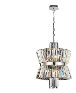 Svietidlá  Luster na reťazi AURELIA 8xE14/40W/230V chróm ML0404