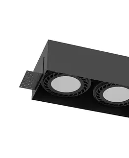 Svietidlá - Brosline 3270 - Podhľadové svietidlo CAGE 2xGU10/18W/230V čierne 3270