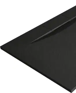 Vane MEXEN - Egon obdĺžniková sprchová vanička SMC 120 x 80, čierna 4R708012