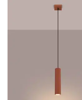 Svietidlá BRILAGI - LED luster na lanku CRESTO 1xGU10/10W/230V červený BR.1630