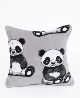 Dekoračné obliečky MKLozkoviny.sk Obliečka na vankúšik mikroplyš Exclusive 40 × 40 cm - Panda-  -