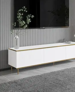TV stolíky TV stolík Imaj - White, Gold