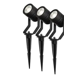 LED osvetlenie  ZBLOS10RGBW3-SADA 3x LED RGBW stmievateľné vonkajšie svietidlo LED/3W/230V IP65 Wi-Fi Tuya ZBLOS10RGBW3