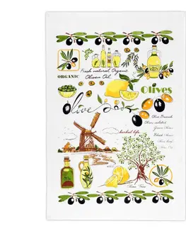 Utierky Bellatex Kuchynská utierka Olivy, 40 x 60 cm, sada 2 ks