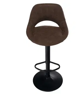 Barové stoličky KONDELA Lorasa New barová stolička hnedá / čierna