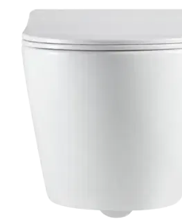 Závesné wc sety PRIM predstenový inštalačný systém bez tlačidla + WC INVENA LIMNOS /VÍROVÉ SPLACH/ WITH SOFT  se sedlem RIMLESS PRIM_20/0026 X LI1