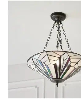 Svietidlá Endon 63936 - Luster na reťazi Tiffany ASTORIA 3xE27/60W/230V pr. 48 cm 63936