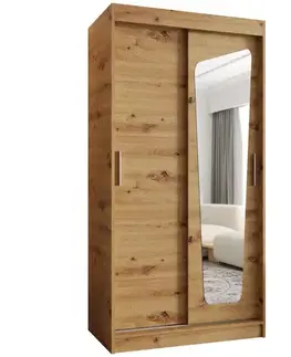 Šatníkové skrine Skriňa Moka 100 artisan