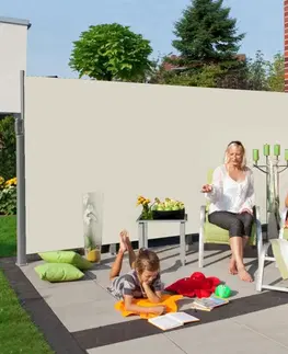 Záhradné slnečníky a doplnky Avenberg Markíza / bočná zástena Roxane, béžová,béžová
