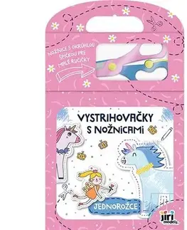 Nalepovačky, vystrihovačky, skladačky Vystrihovačky s nožnicami Jednorožce