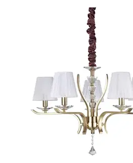 Svietidlá Ideal Lux - Luster na reťazi PEGASO 5xE14/28W/230V pr. 72 cm zlatá 197722