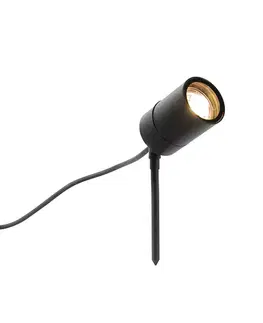 LED reflektory a svietidlá s bodcom do zeme Inteligentný moderný reflektor čierny IP44 vrátane WiFi GU10 - Solo