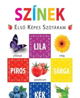 Leporelá, krabičky, puzzle knihy Színek – Első képes szótáram