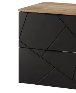 Skrinky do kúpeľne Szynaka Skrinka pod umývadlo MAZI BLACK 36 | 60 cm