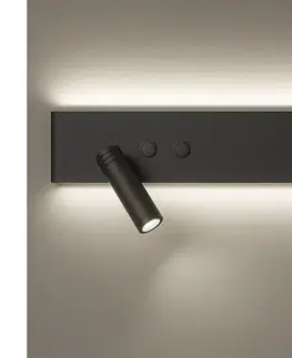 Svietidlá  LED nástenné bodové svietidlo RESORT LED/10W/230V + LED/3W čierne ľavé ML1570