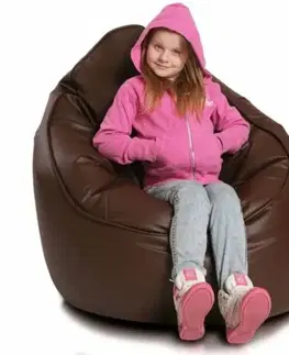 Sedacie vaky a kocky Sedací vak hruška Star ekokoža TiaHome - Tmavo modrá