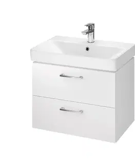 Kúpeľňové zostavy Kúpeľňová skrinka s umývadlom Lara Mille Slim 60 cm biela