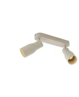 Bodove svetla Zaoblené stropné bodové svetlo béžové GU10 50 mm 2-svetlo - Stanley