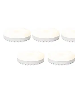 LED osvetlenie Sada 5 inteligentných stmievateľných LED žiaroviek GX53 9W 806LM 2700K-6500K