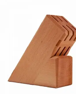 Sady nožov Kinekus Stojan na nože drevo 18cm 6-nožový KLC