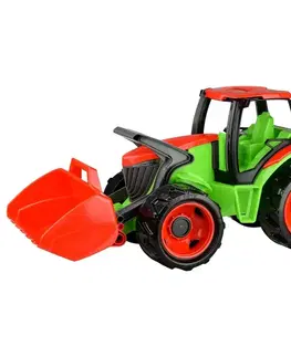 Hračky na záhradu Lena Traktor s lyžicou plast modro-sivý 65cm v krabici od 3 rokov 02055