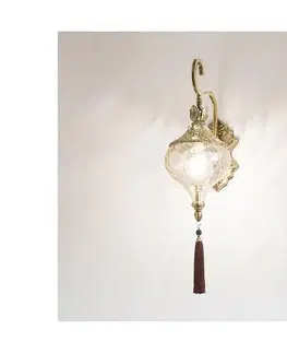 Svietidlá Ideal Lux - Nástenná lampa HAREM 1xE27/42W/230V mosadz 115962