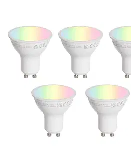 LED osvetlenie Sada 5 LED žiaroviek GU10 50 mm číra 4,7 W 400 lm 2200-2400 K