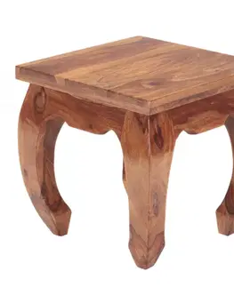 Konferenčné stolíky Odkladací stolík Kali 40x40x40 indický masív palisander
