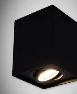 Lampy do obývačky Bodové svietidlo Hary D GU10 čierna 03716 K1