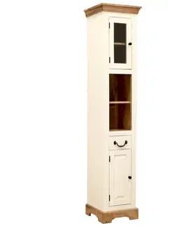 Kúpeľňový nábytok Skrinka do kúpeľne Retro 40x190x35 indický masív mango