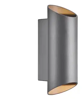 Svietidlá Nordlux - Vonkajšie nástenné svietidlo NICO 2xGU10/35W/230V IP54 antracit 2218231050