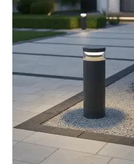 Záhradné lampy Ideal Lux - LED Vonkajšia lampa BOEING LED/14W/230V 40 cm IP65 čierna 346694