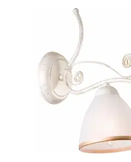 Svietidlá  Nástenná lampa RETRO II 1xE27/60W/230V biela patina KM 1.51