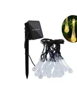 LED osvetlenie  LED solárny reťazec so súmrakovým senzorom 20xLED/0,72W/1,2V 600 mAh 4,7m IP44 SOLAR TEARS