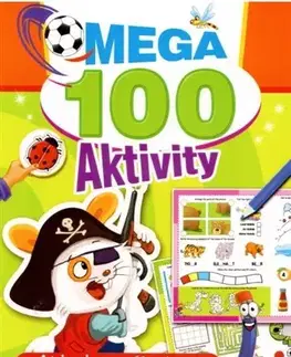 Nalepovačky, vystrihovačky, skladačky Mega 100 aktivity - pirát