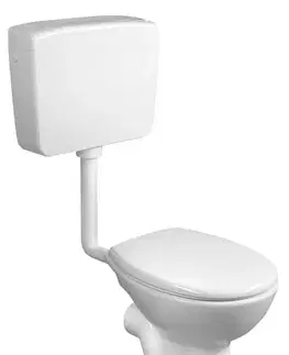 Záchody SAPHO - WC kombi, dvojtlačítko 4/8l, zadný odpad, biela TP3308
