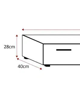 TV stolíky ArtAdrk TV stolík ARIDEA AR02 | biely mat